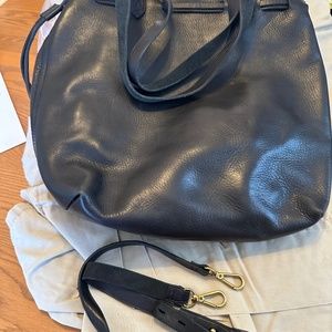 Madewell Black bucket tote